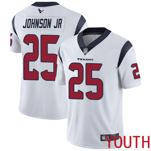 Houston Texans Limited White Youth Duke Johnson Jr Road Jersey NFL Football 25 Vapor Untouchable